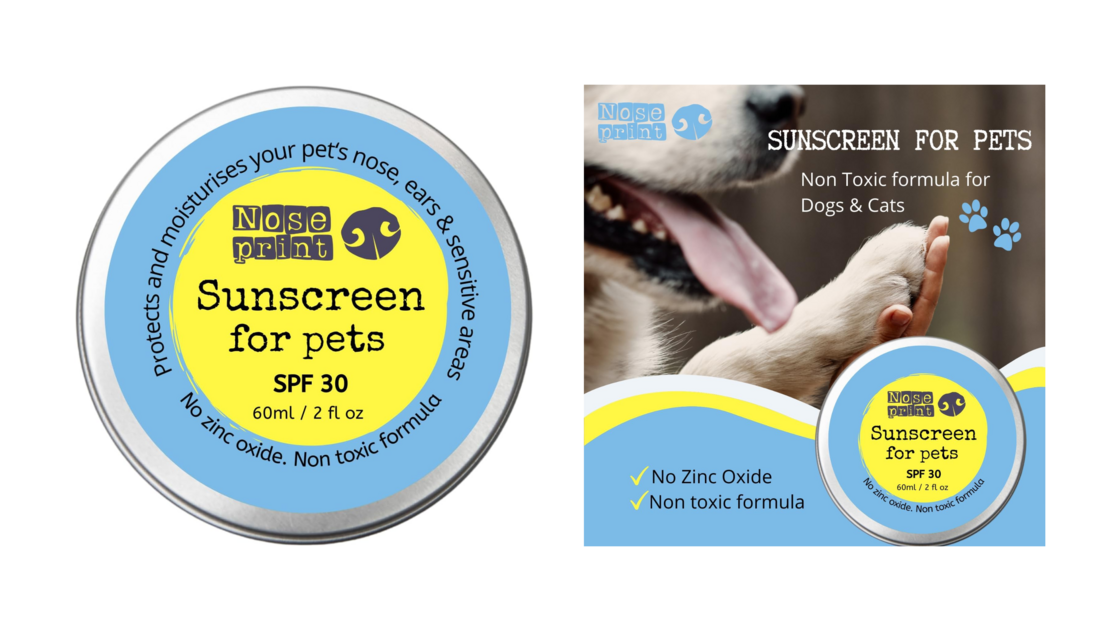 Protetor solar SPF 30 para cães e gatos protege a pele e hidrata