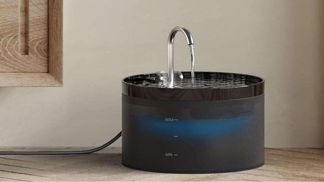 Bebedouro com capacidade de 2L, ideal para um gato adulto de 5kg até 6 dias