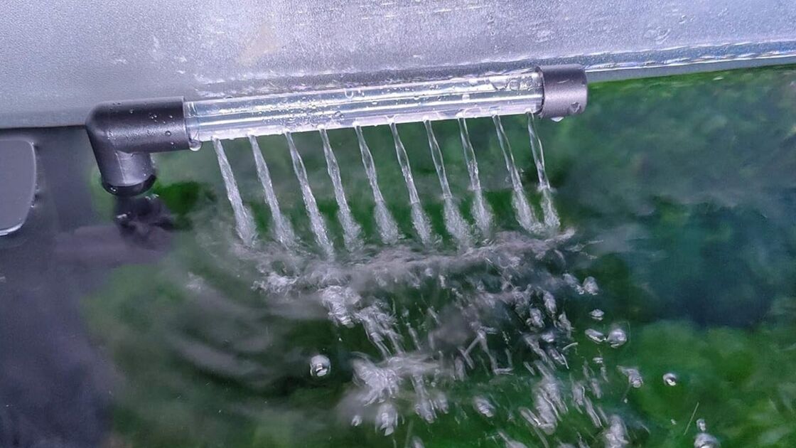 Filtro garante água limpa e um aquário saudável para peixes