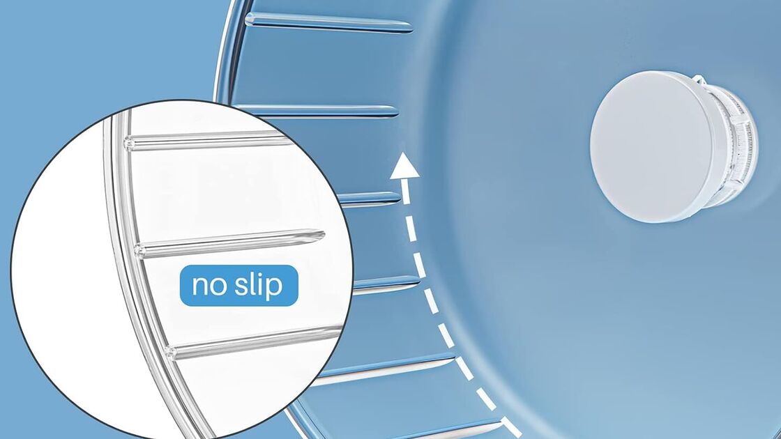Roda de hamster com bordas suaves, antiderrapante e design para segurança