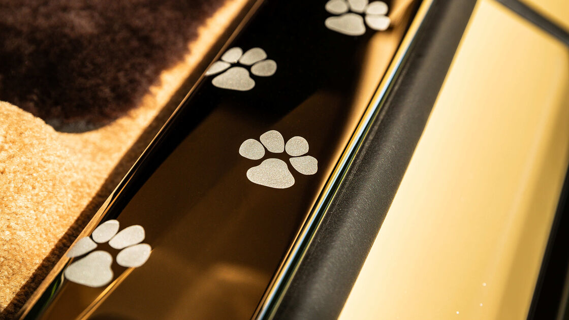Rolls-Royce Spectre homenageia Bailey, cão de clientes nos Estados Unidos