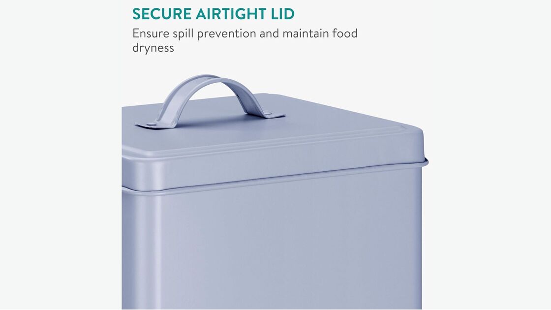 Recipiente hermético Navaris: ração seca protegida de ar, luz e calor para cães