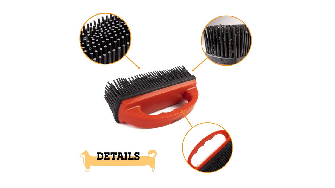 Detalhes de escova para animais de estimação