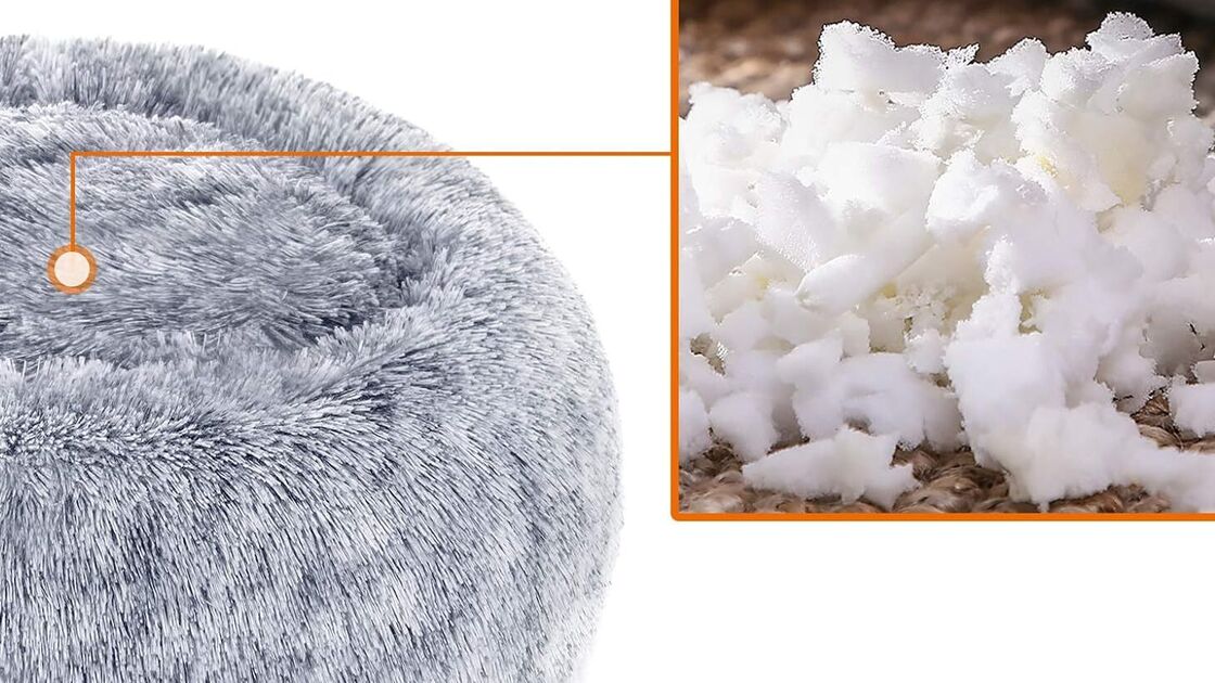 Cama macia para animais de estimação com enchimento fofo