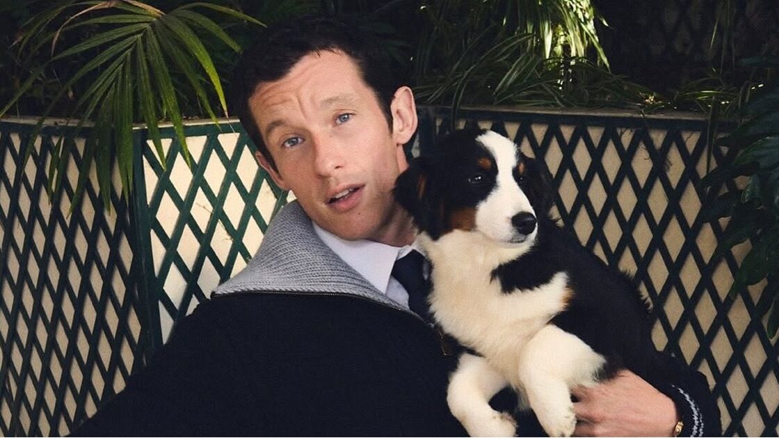 Callum Turner e Jude Bellingham protagonizam campanha da Louis Vuitton com cães.
