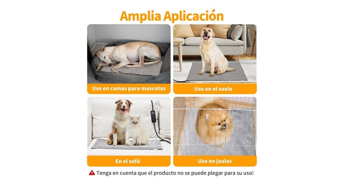 Tapete de aquecimento para animais de estimação: uso em camas, chão, sofás e jaulas