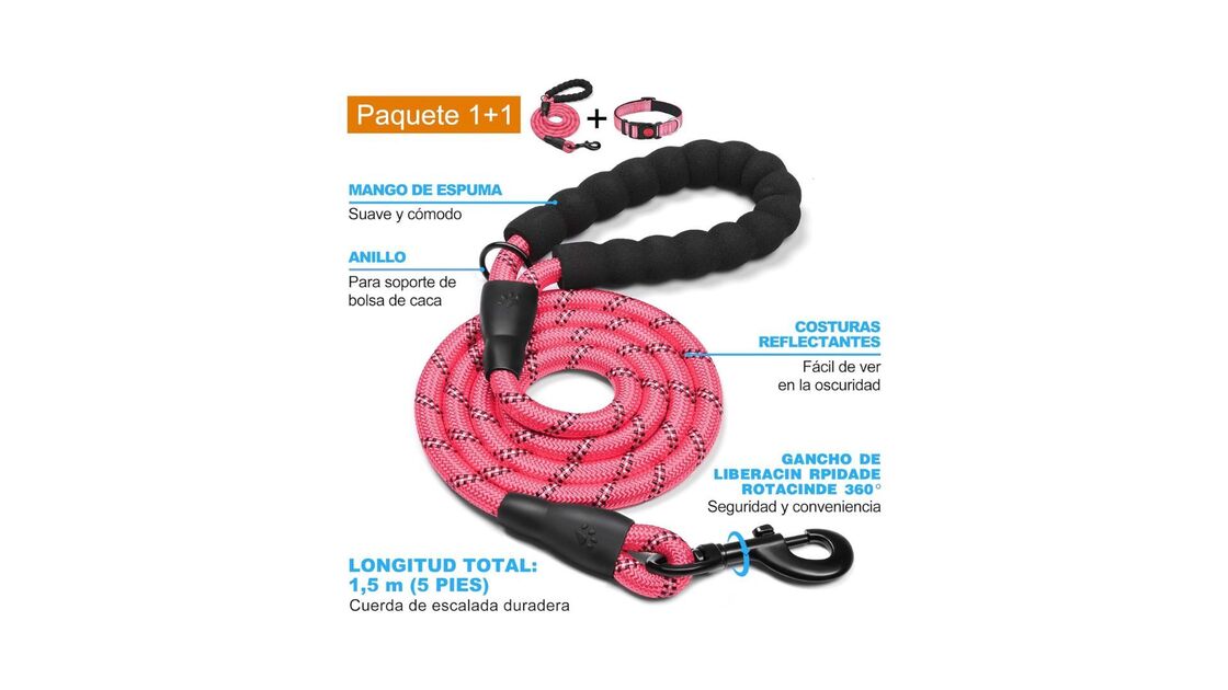 Corda de escalada duradoura com manga de espuma, para suporte da bolsa de caca