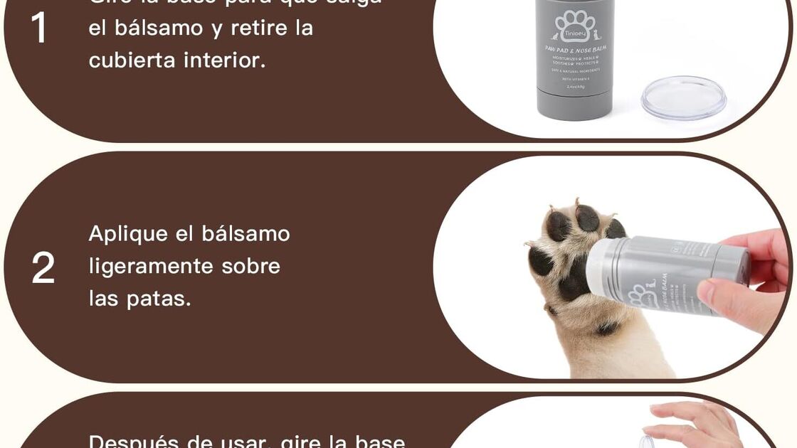 Passos para aplicar bálsamo nas patas de cães, protegendo e hidratando