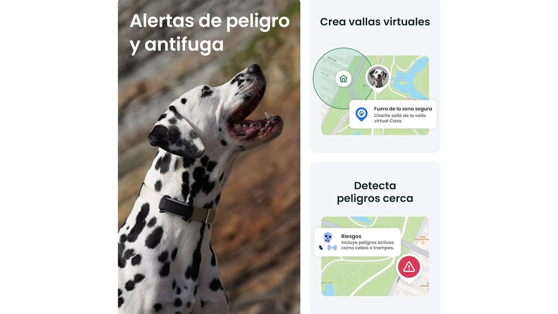 GPS ajuda a criar vallas virtuais, detetar perigos e alertar em caso de fuga