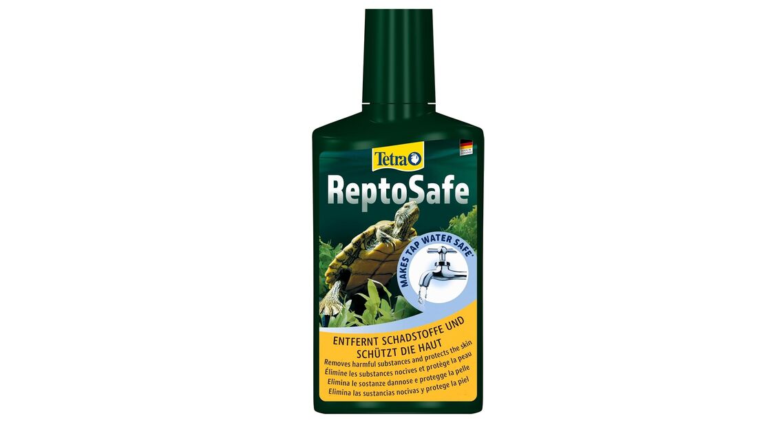 ReptoSafe remove substâncias nocivas e protege a pele dos répteis
