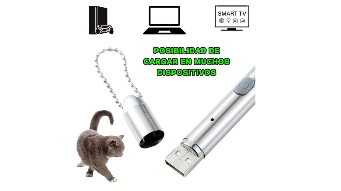 Laser para gatos compatível com vários dispositivos