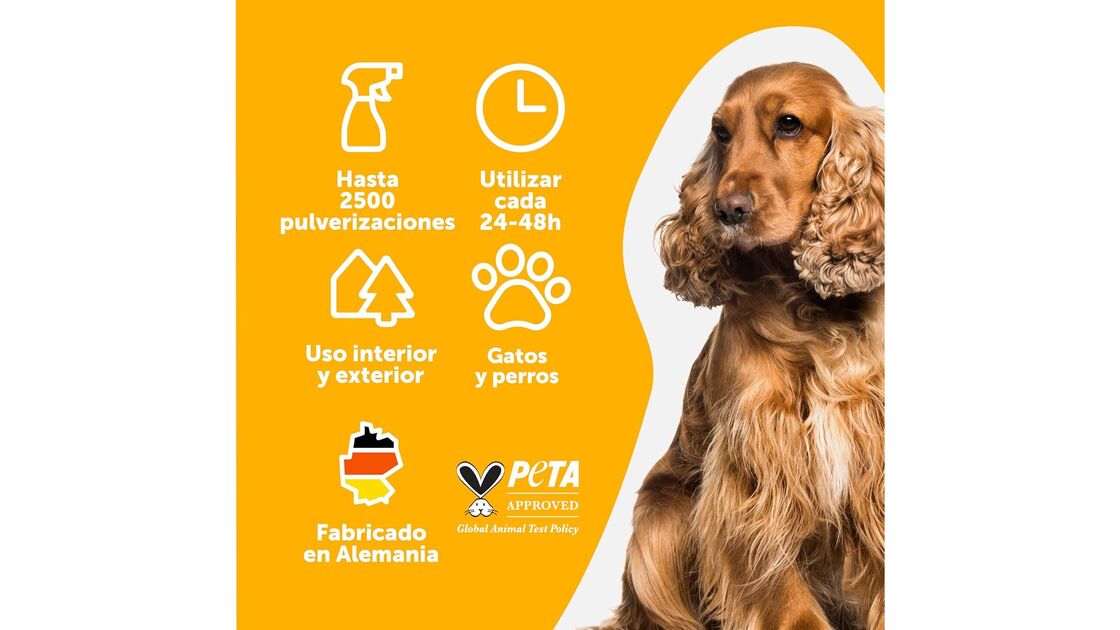 Spray para interior e exterior, adequado para cães e gatos, fabricado na Alemanha