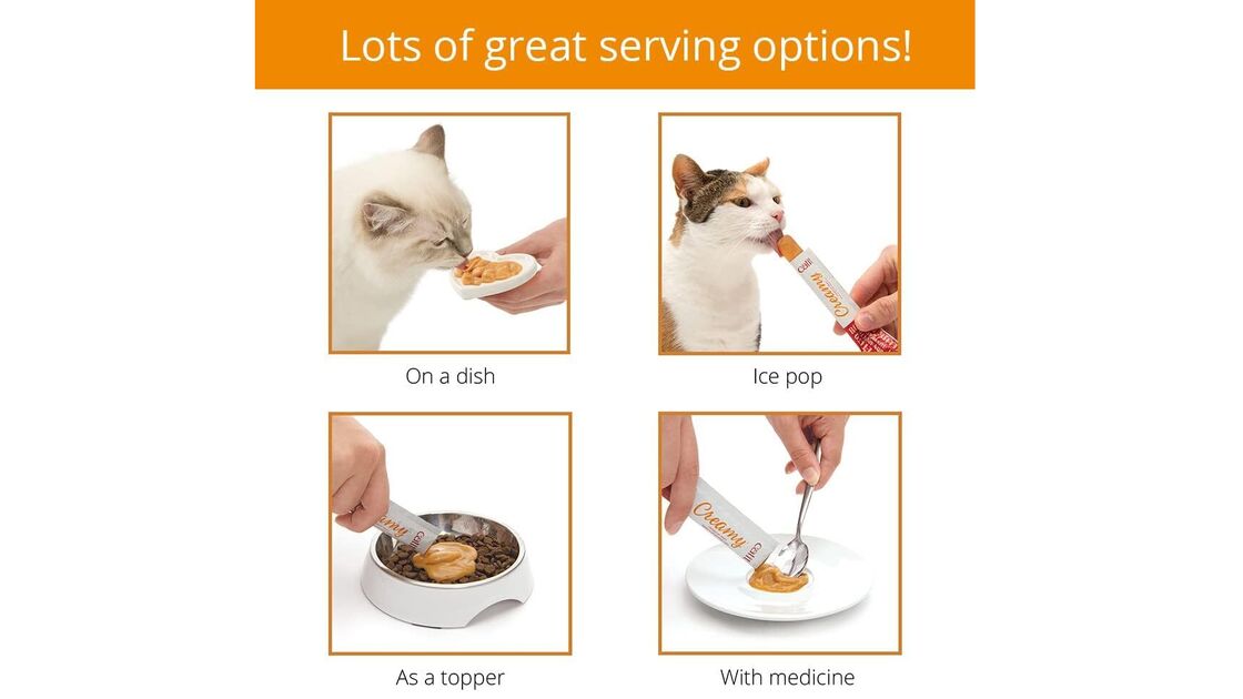 Snacks cremosos Catit: várias opções de servir para o seu gato
