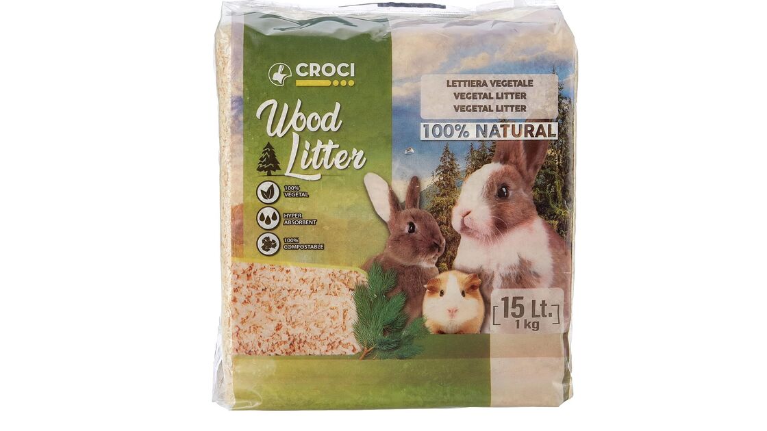 Cama vegetal Croci 100% natural para gaiolas de pequenos animais