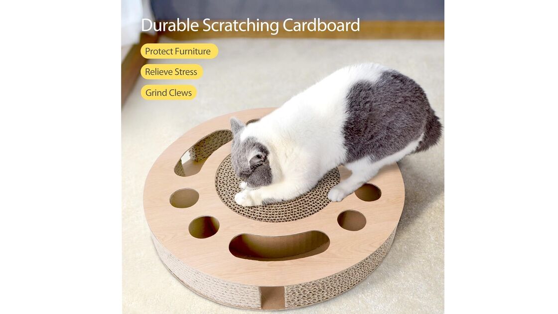 Arranhador de cartão durável: protege móveis, alivia o stress e amola as unhas do gato