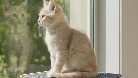 Se há uma prateleira, há um gato. E há uma que até o deixa apreciar a vista da janela