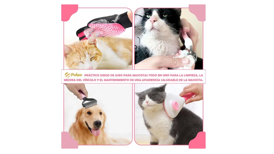 Kit prático para limpeza, melhoria do vínculo e saúde do seu animal