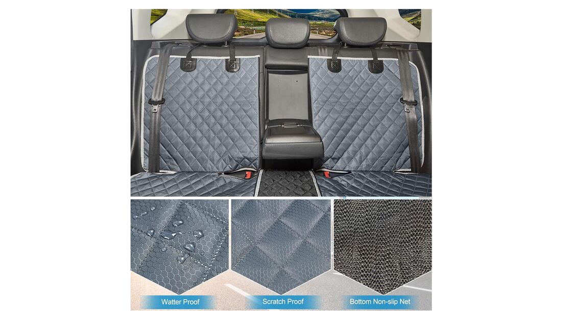 Capa impermeável e resistente a arranhões para bancos traseiros de carro, ideal para viagens com cães