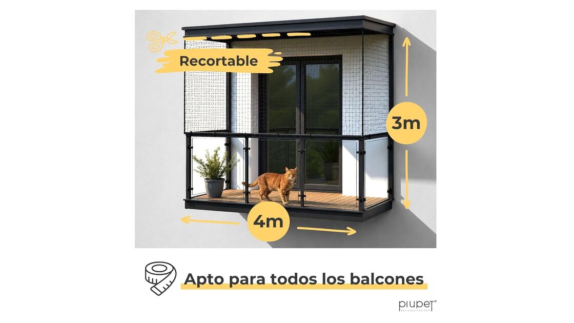 Rede para varandas e janelas, apta para todos os varandas