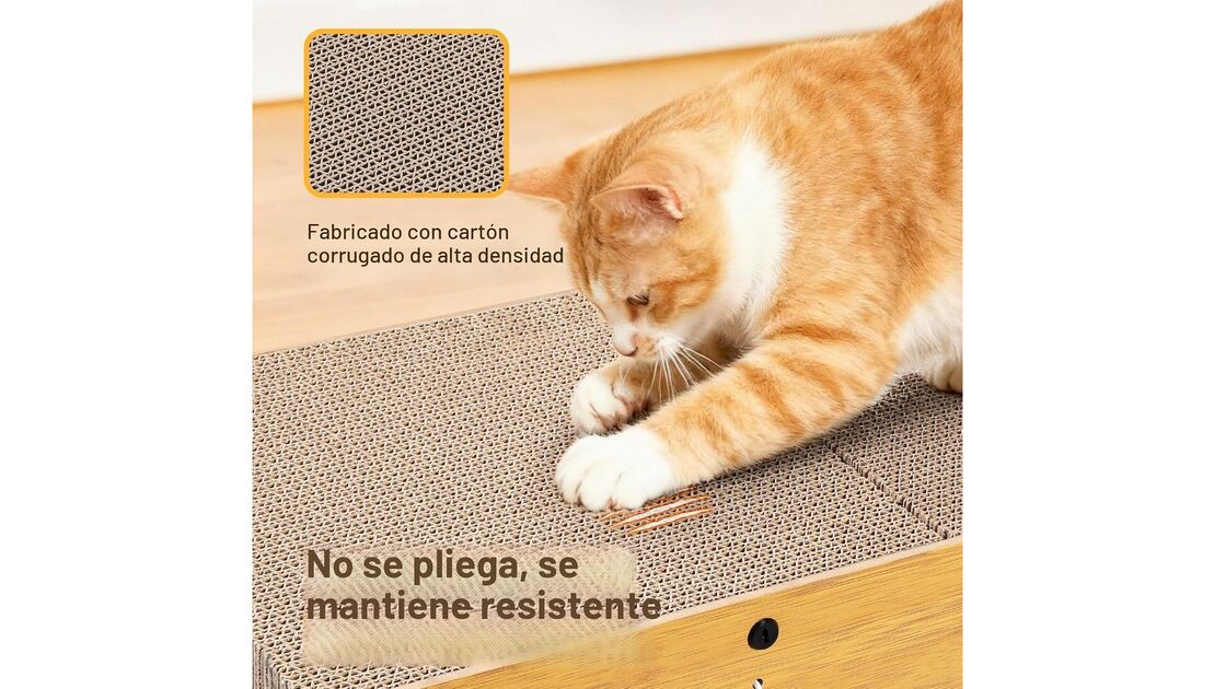 Gato a arranhar arranhador de cartão para gatos