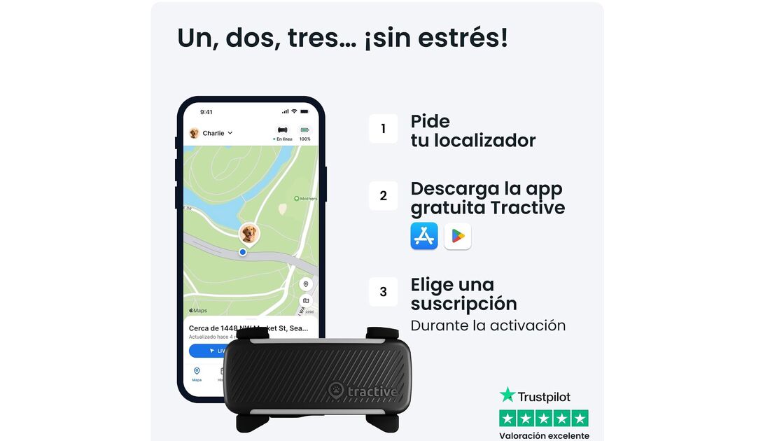 Com o localizador Tractive, saiba sempre onde está o seu animal de estimação